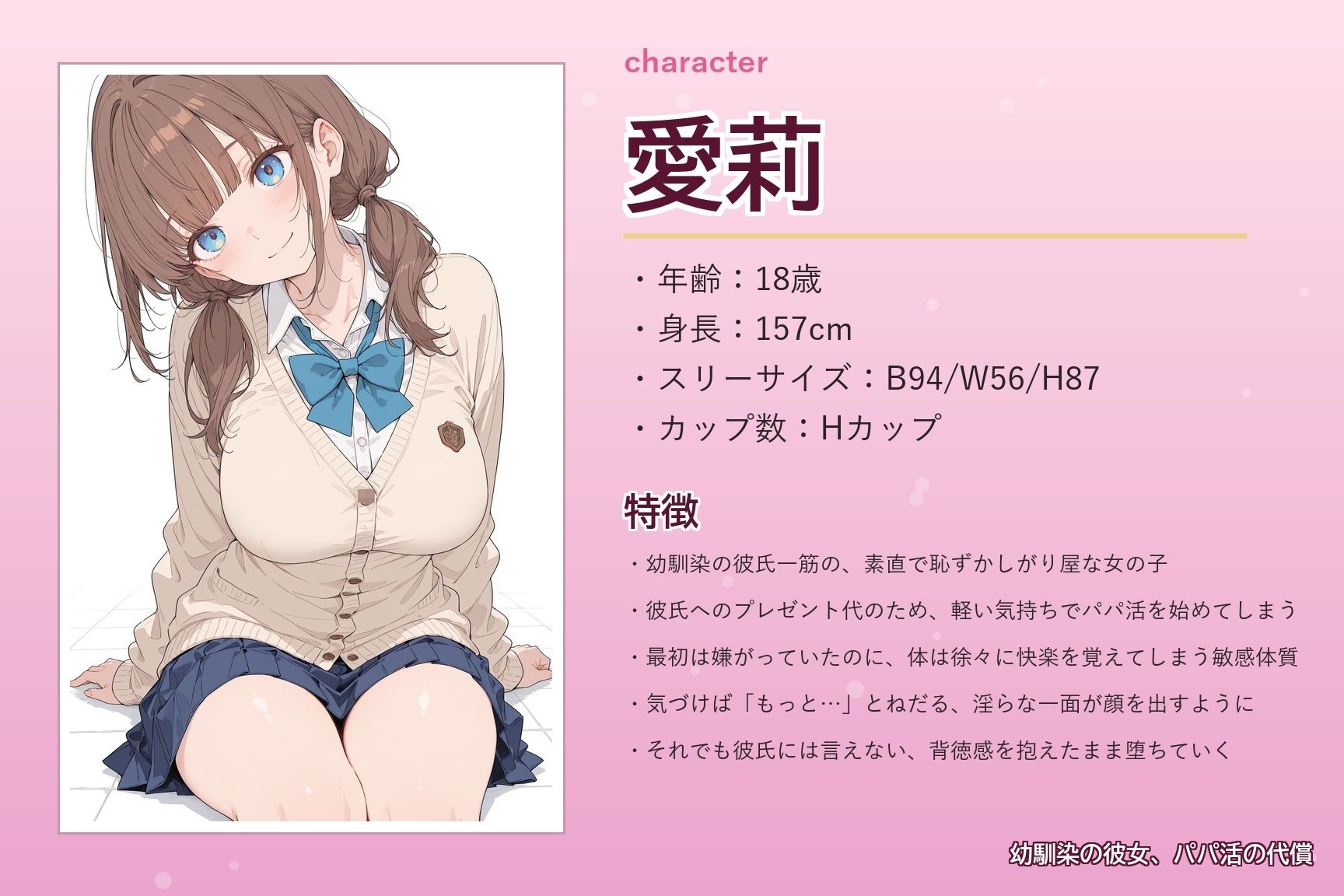 幼馴染の彼女、パパ活の代償〜彼氏へのプレゼントは寝取られ堕ちの証〜 画像1