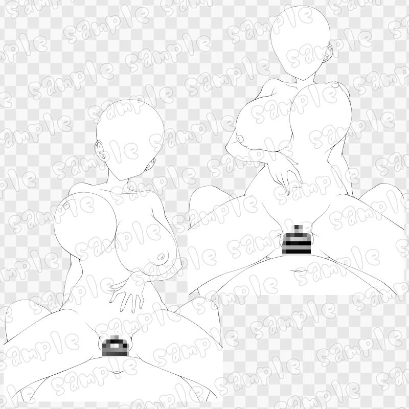 線画素材集［手］132