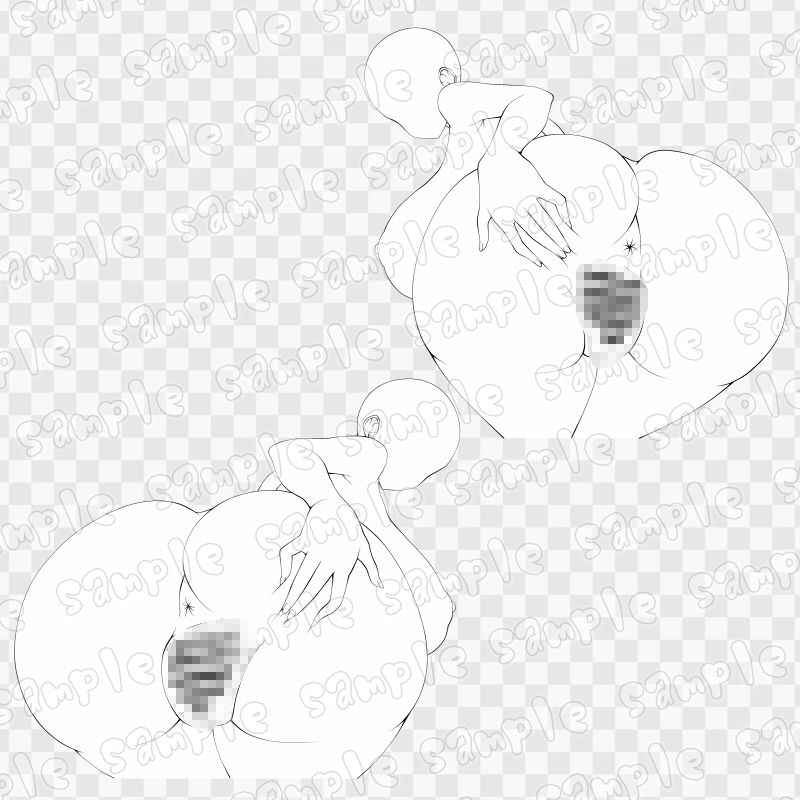 線画素材集［手］138 画像1