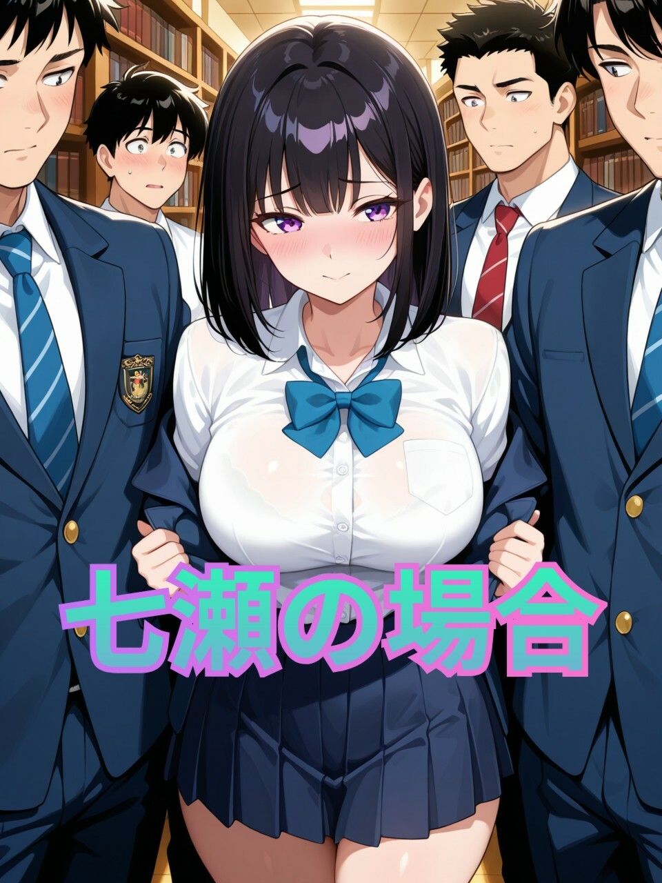 絶対に声を出せない場所で、絶頂を繰り返す女達 図書館編! 画像1