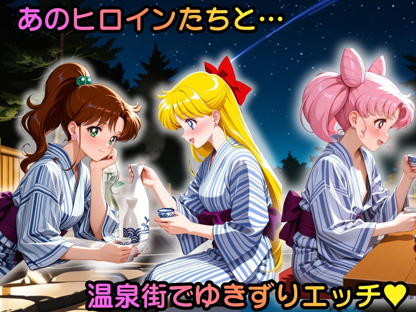 ヒロイン温泉街ゆきずりエッチ 美少女戦士セーラ●ムーン編その2 画像1