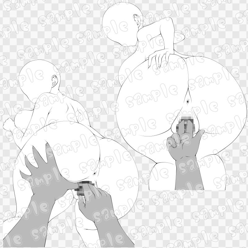 線画素材集［手］141 画像1