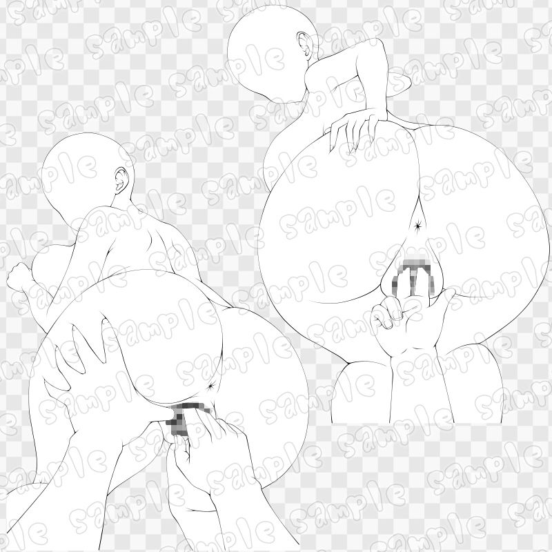 線画素材集［手］141 画像2