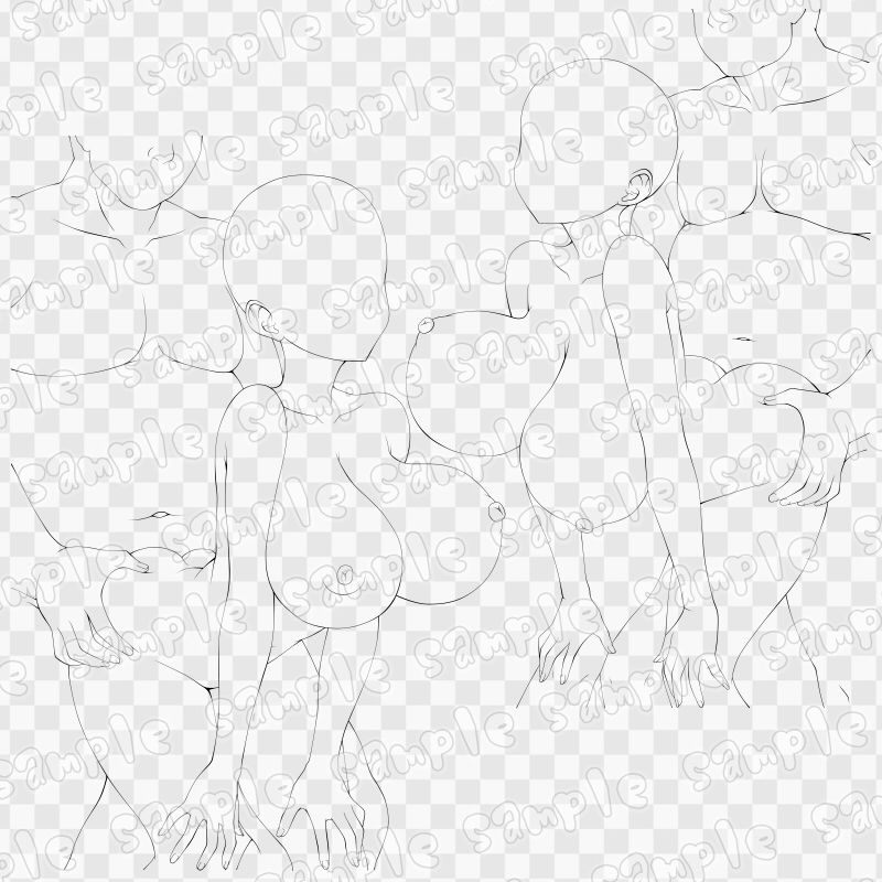 線画素材集［手］143 画像3