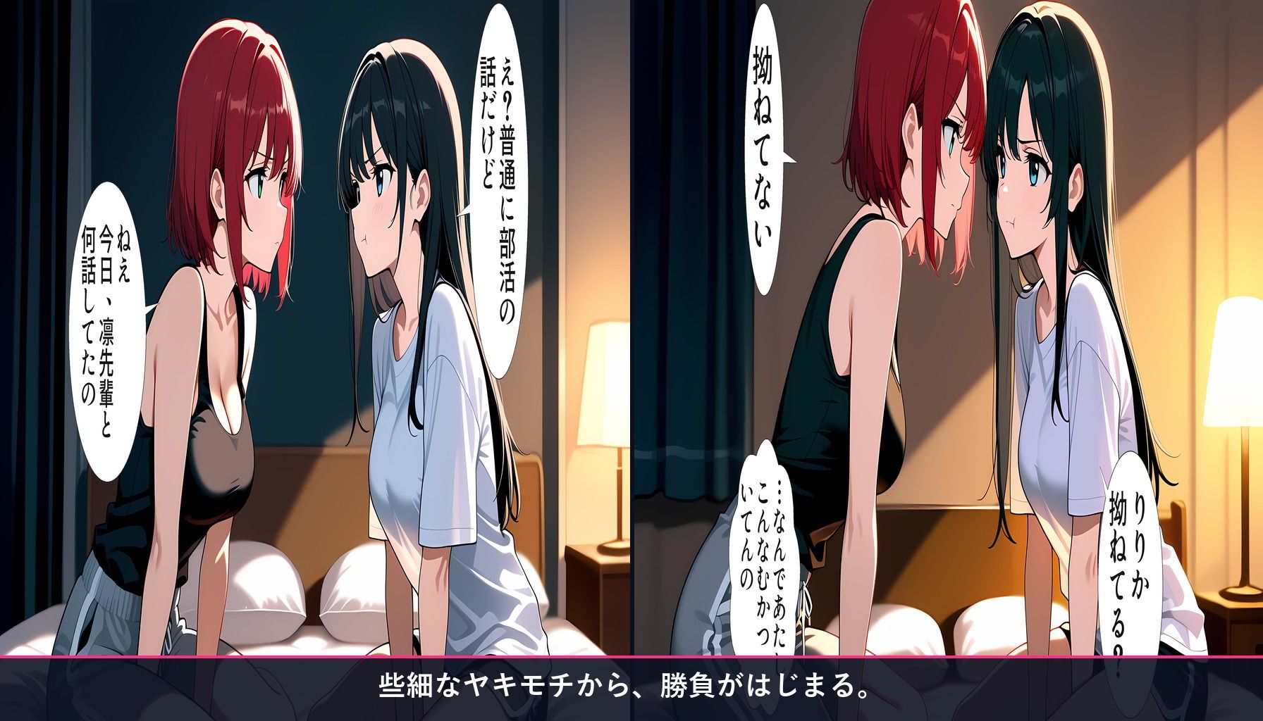 【百合バトル/キャットファイトCG集】幼馴染バトル〜どっちが先に本音を漏らすか〜 全256P 画像4