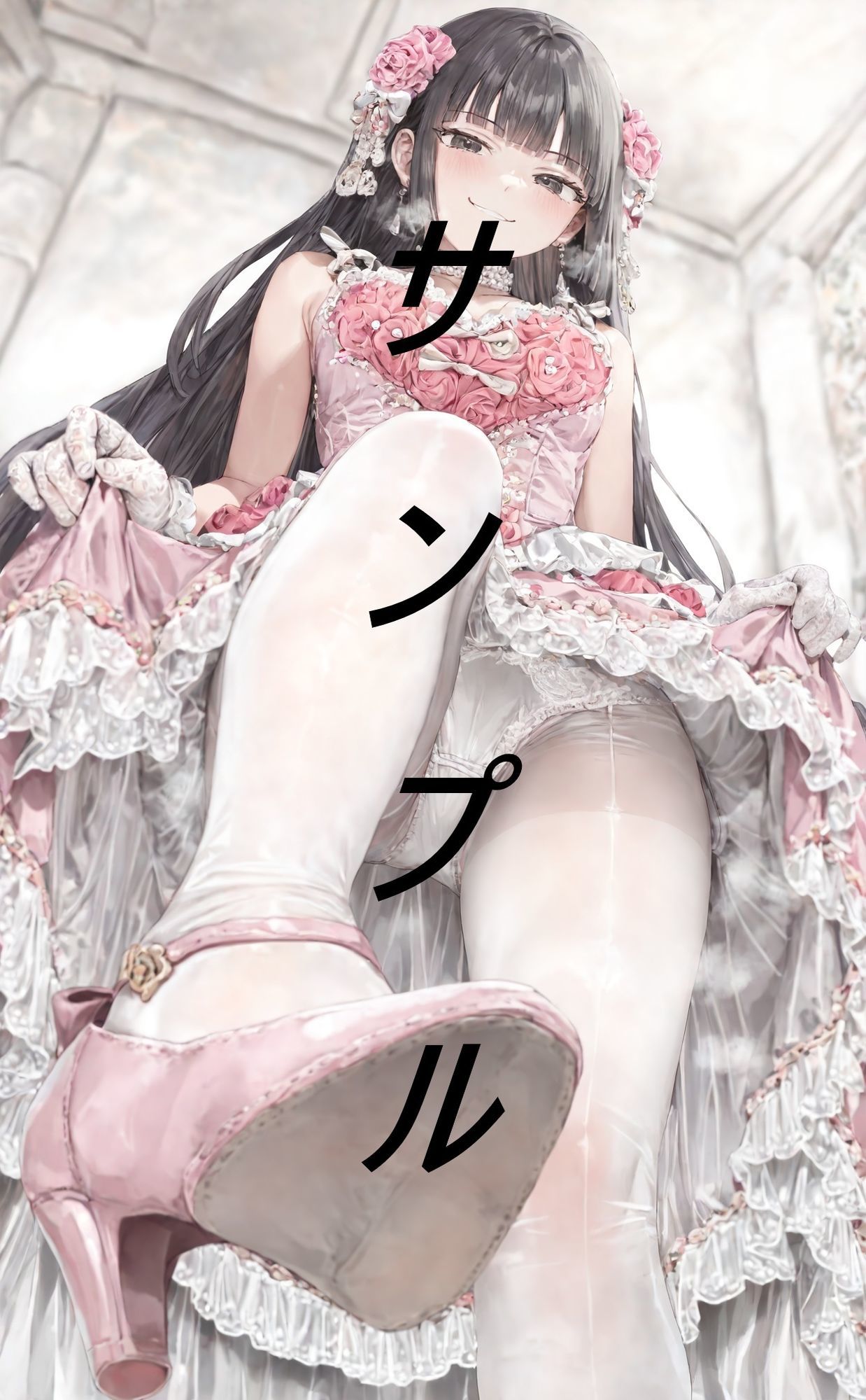 黒髪姫カット姫に見下される画集 画像6