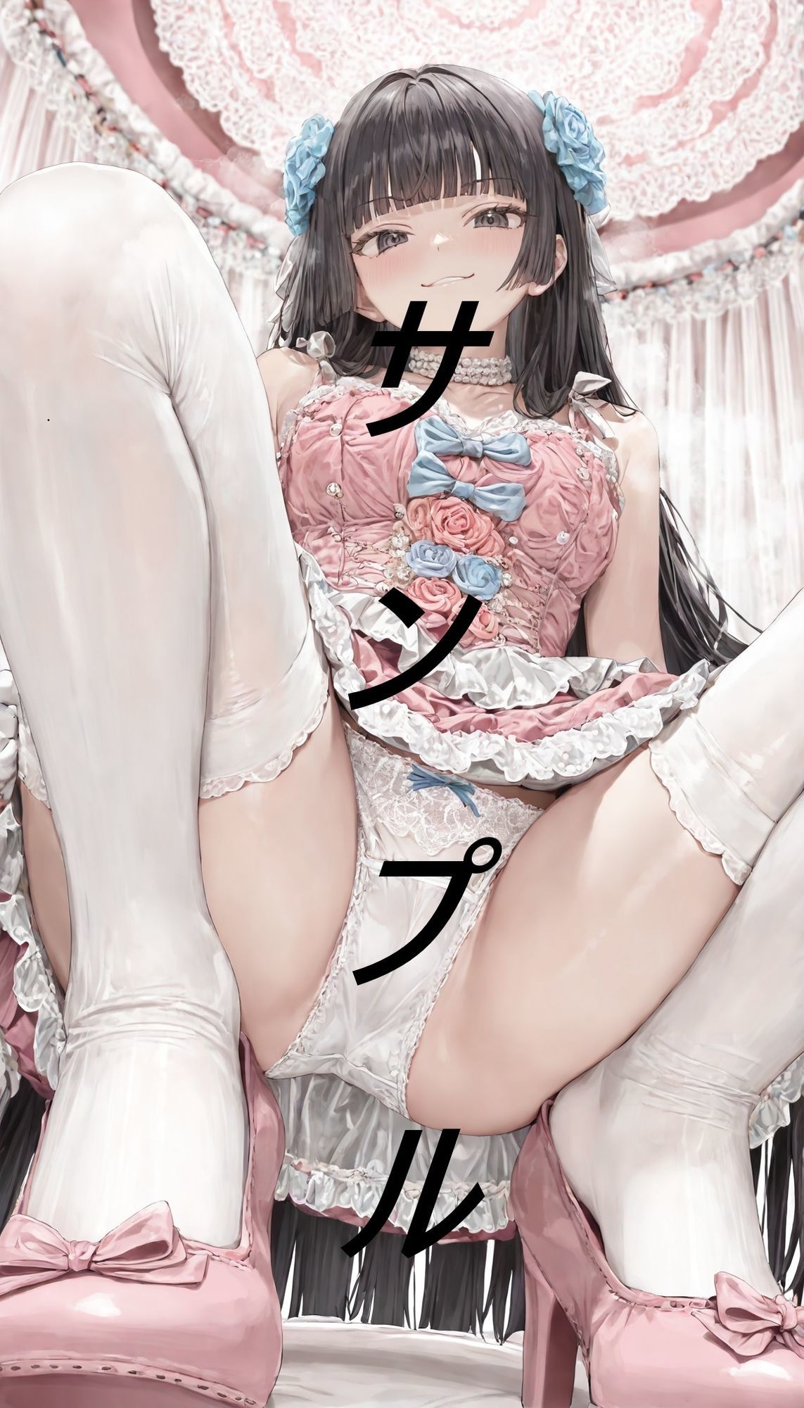 黒髪姫カット姫に見下される画集 画像9