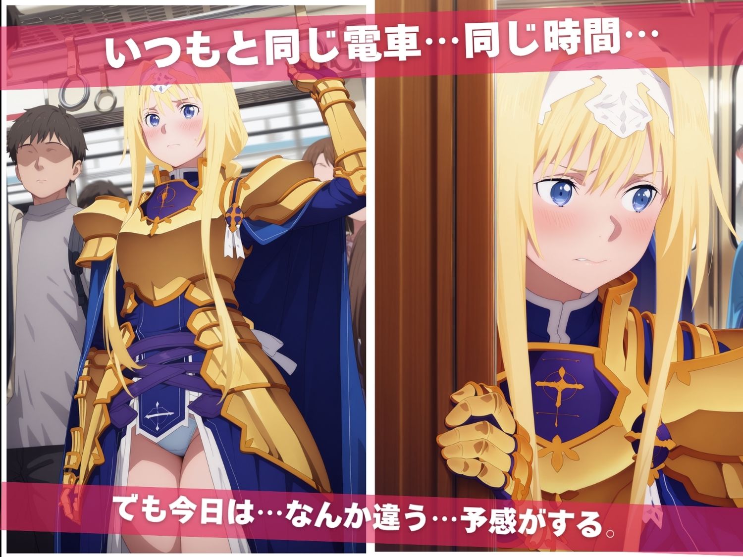 満員痴●電車肉便器化計画 ソ●ドアート・オンライン編1