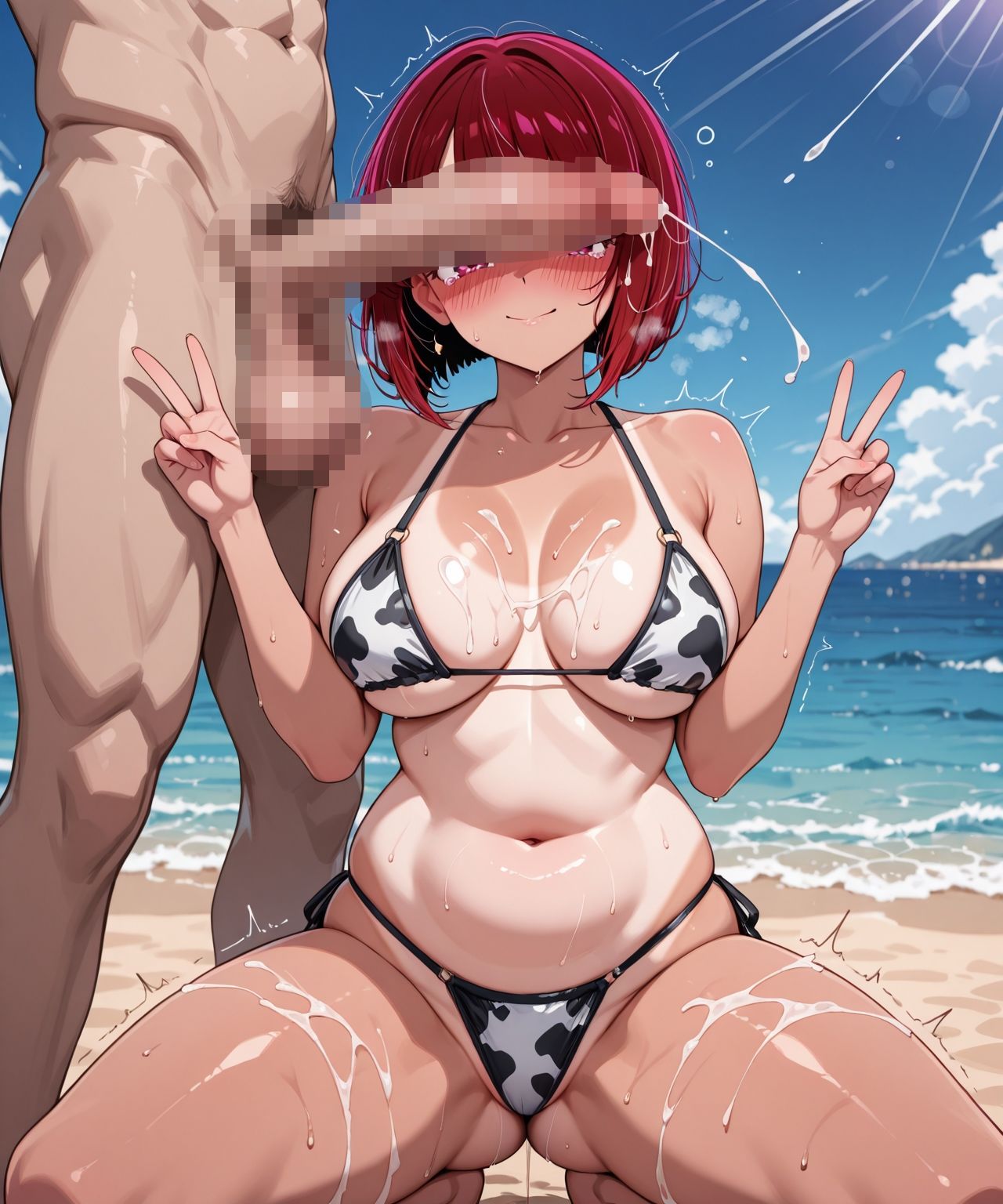 元天才子◯  真夏の接待旅行 褐色ビキニ編 画像1