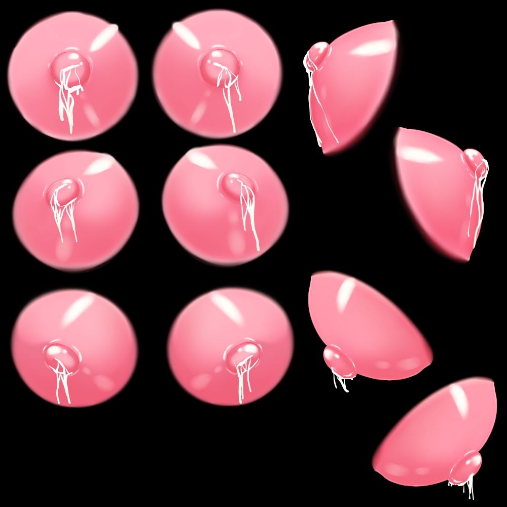 乳首素材(母乳あり) 画像2