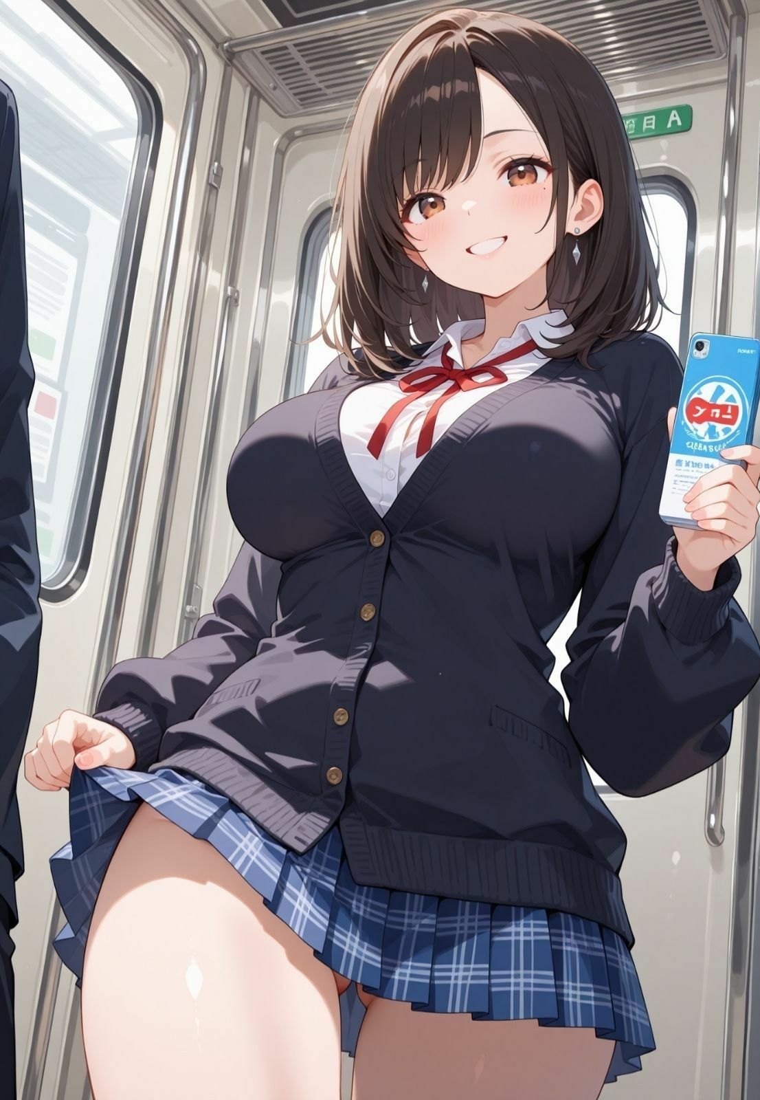 女子校生 -生ハメ快楽堕ち- 学園行き電車の中で巨乳JKといっぱい背徳えっち【CG410枚】2