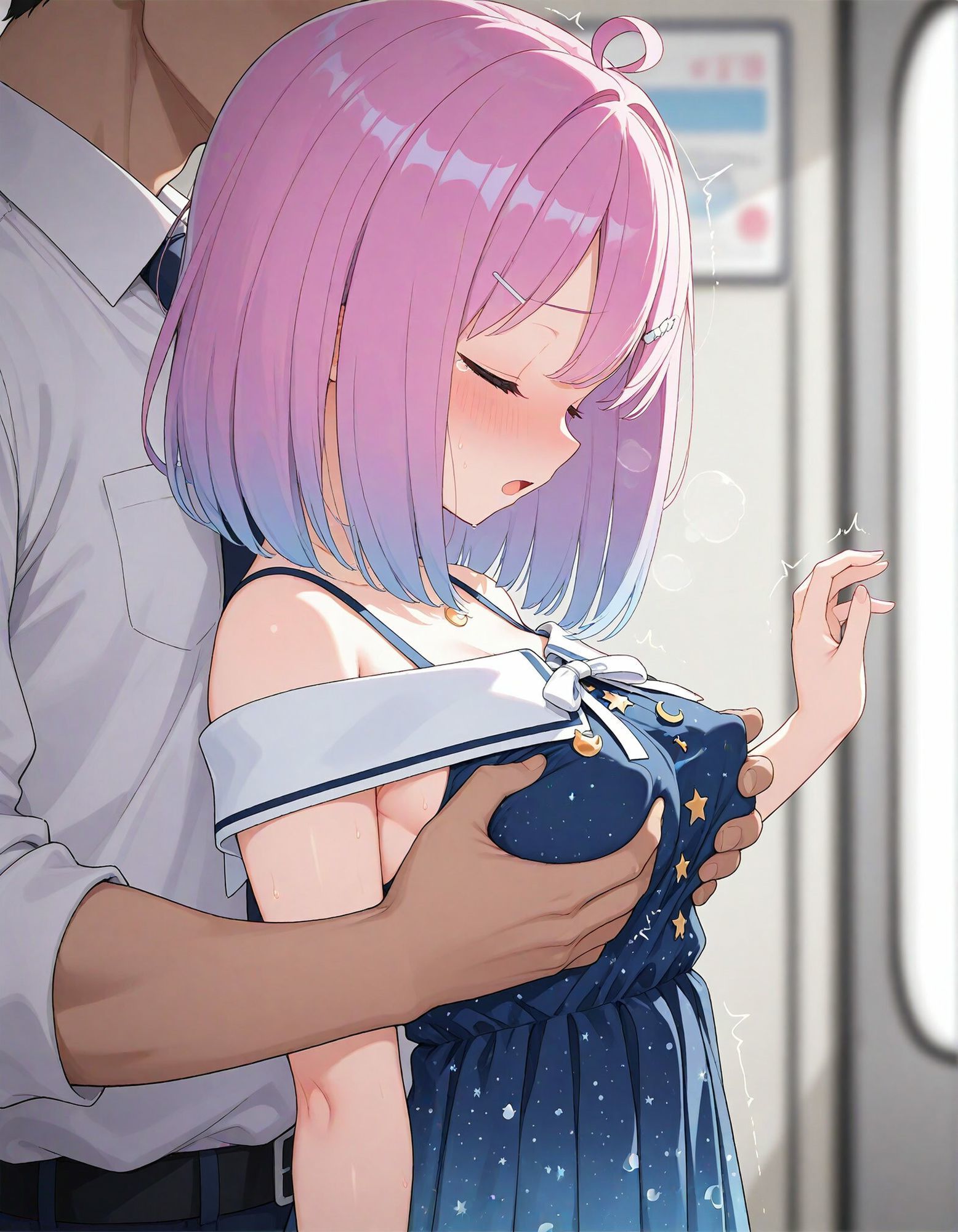 【動画付き】痴●電車 犯●れた少女 姫森ル●ナ編7