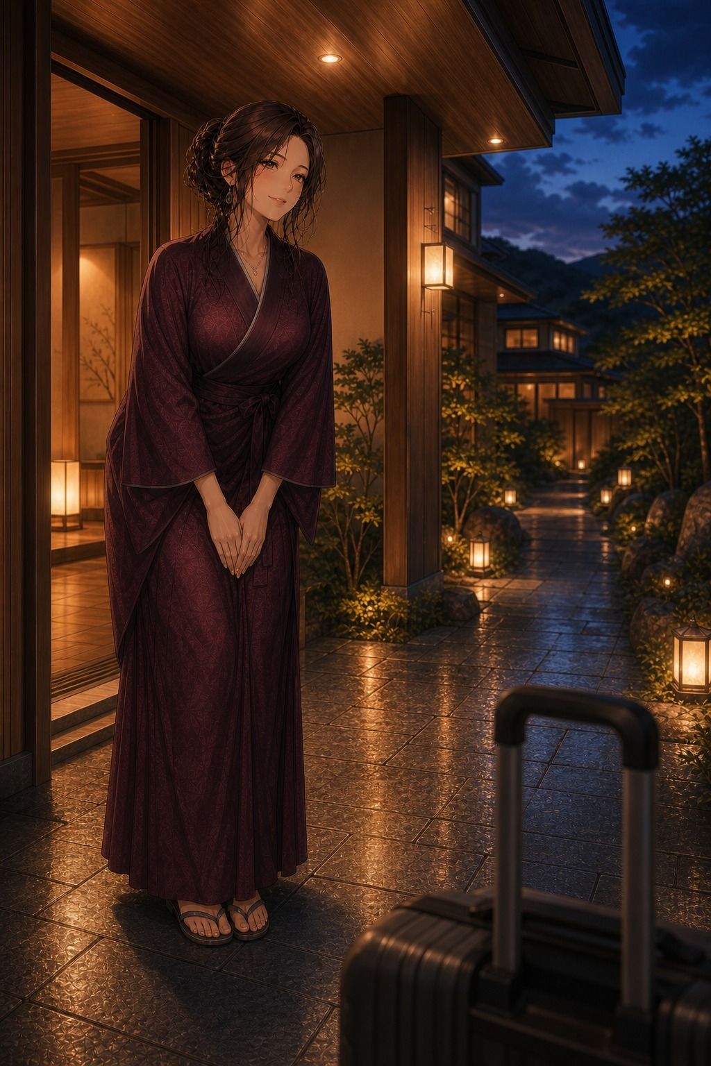 美人女将と過ごす温泉宿の一夜の作品画像 2