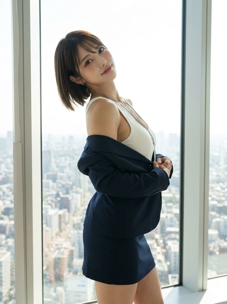【172cm長身美脚美女】紗枝（さえ）『夏空×スーツ＆スポーツ』凛としたオフィス美女のギャップに溺れる特別写真集の作品画像 2