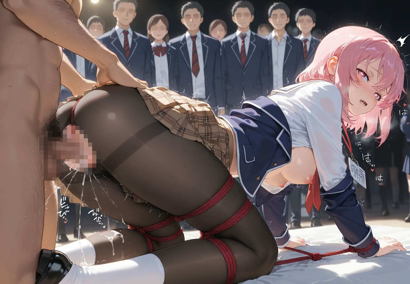 清楚JK彼女が文化祭で「全員の精液受けます」って公衆便器化www 食〇のソーマの作品画像 3