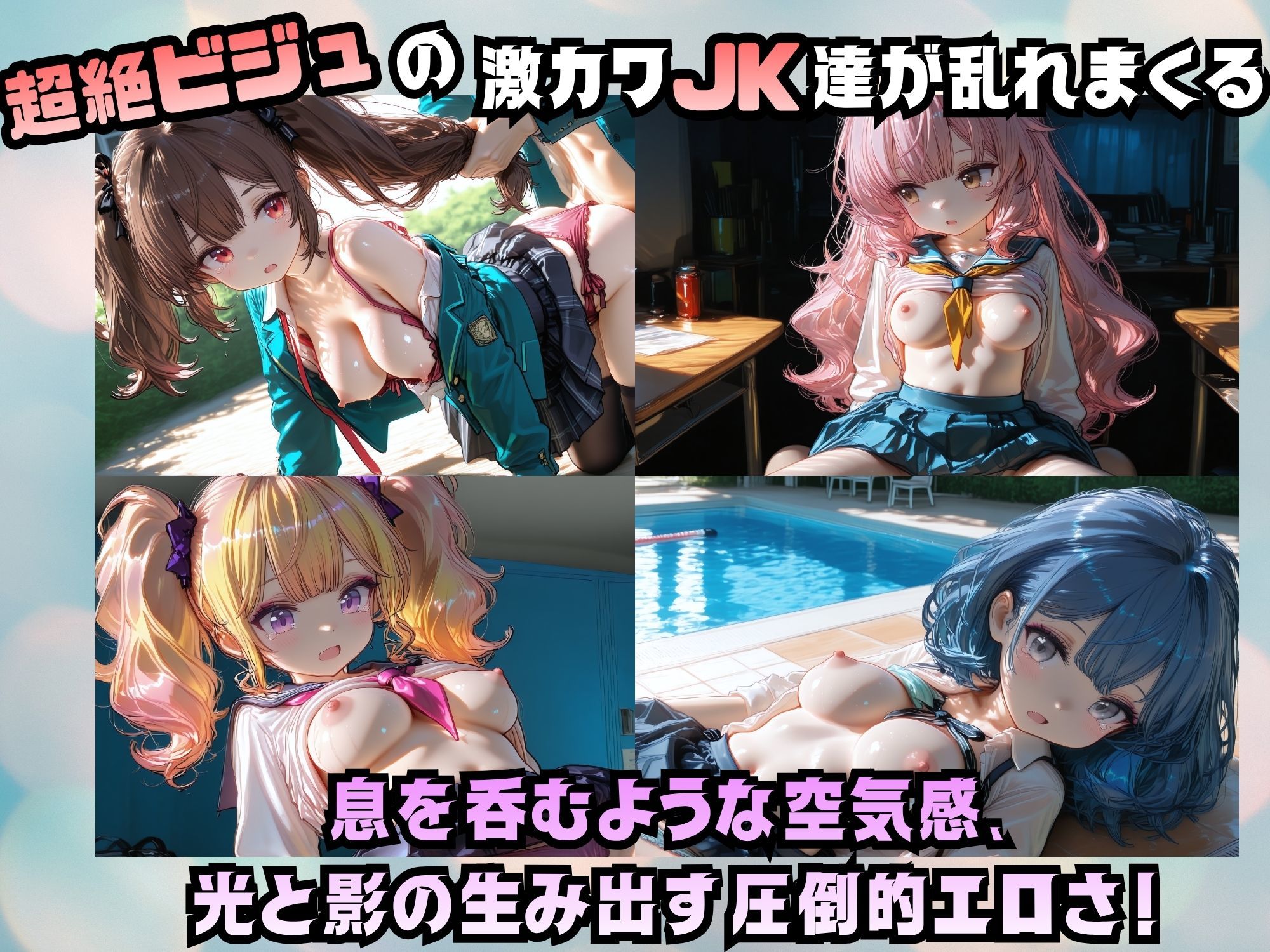 【4K神画質 120FPS】超絶ビジュ! カースト上位 学園JK 孕ませSEX 100連発! 画像2