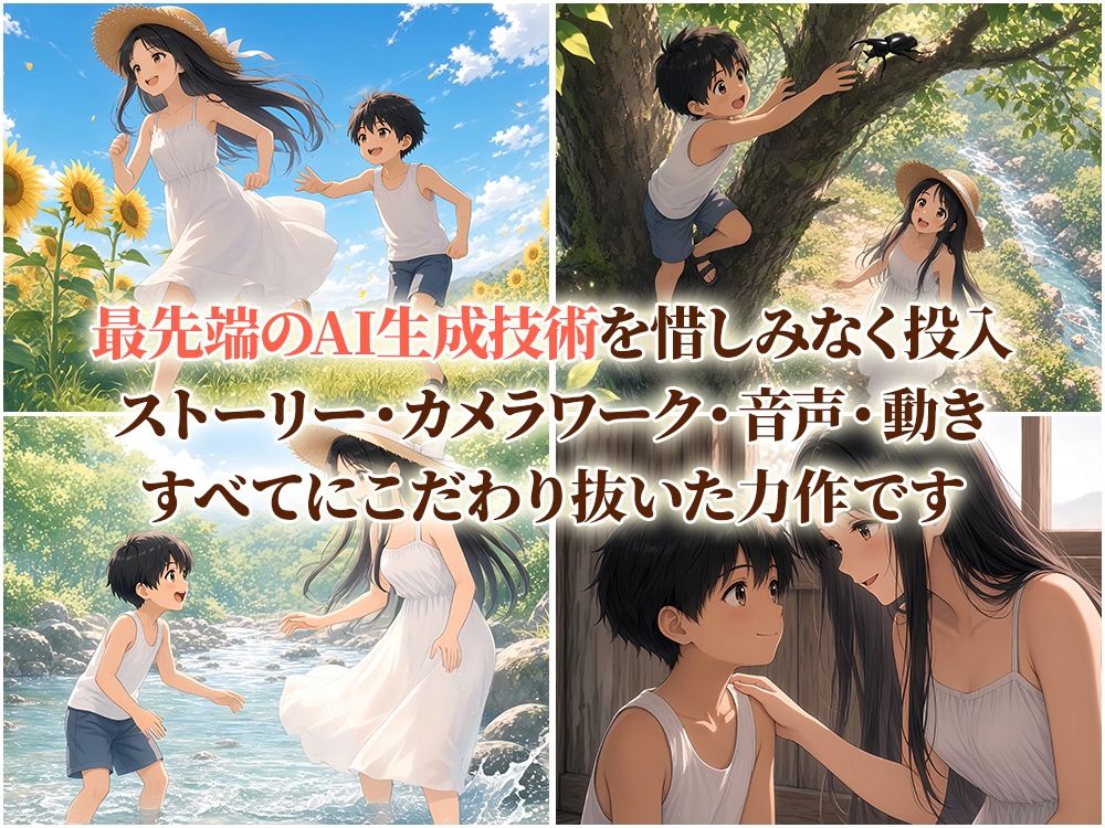 【4Kアニメ】8月のエンドロール 〜あの夏の終わり 僕の秘密基地にやってきた エッチなお姉さん〜の作品画像 1