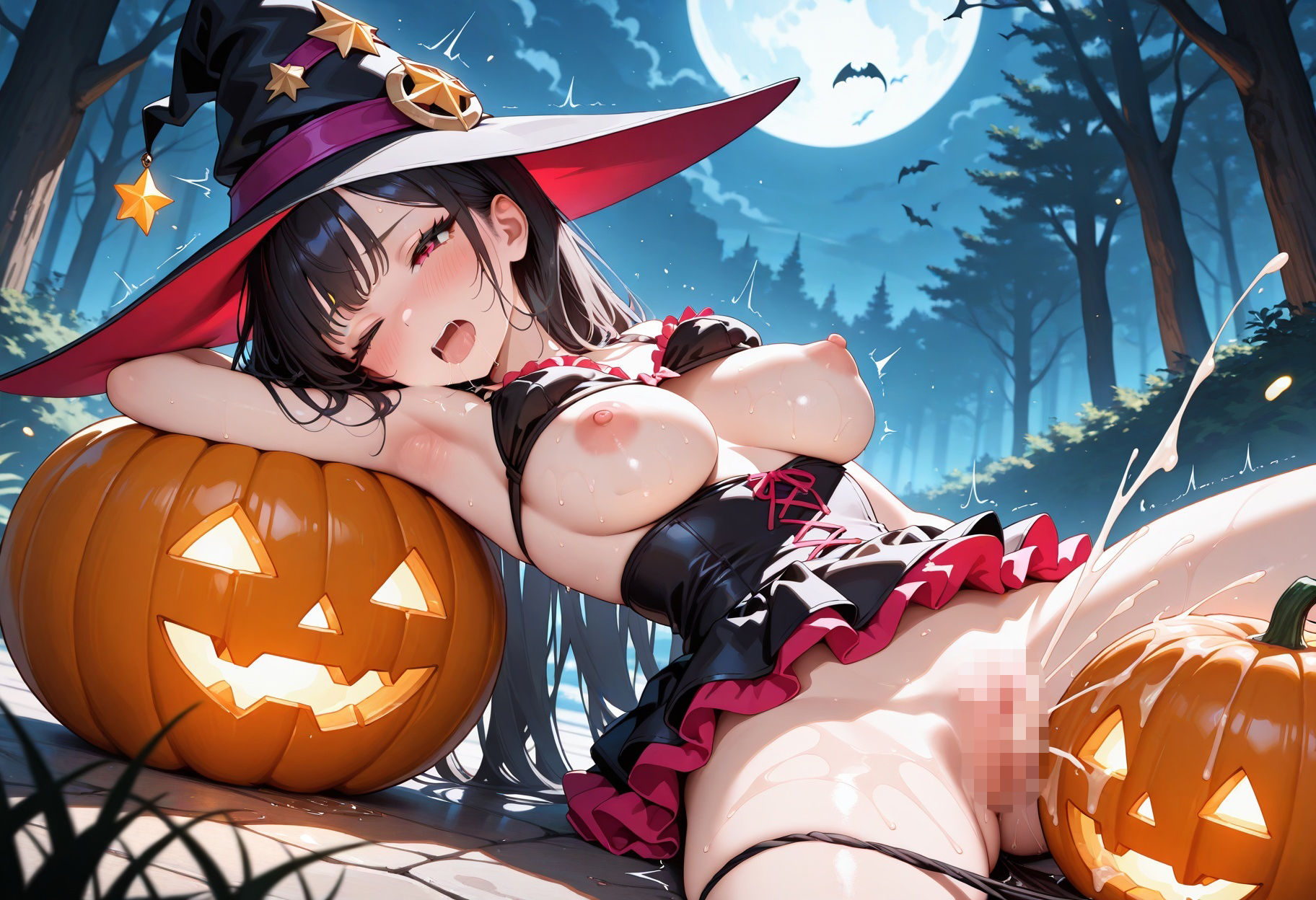 ハロウィン性指導×魔法使い編〜乱れた衣装のまま誘惑し種付け連続絶頂〜の作品画像 4
