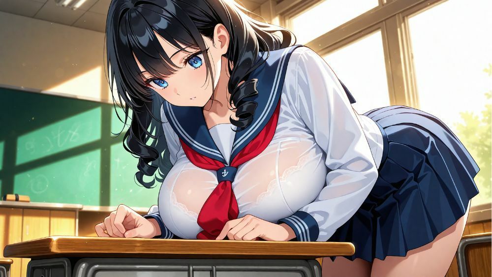 白スク水の清楚姉妹が水泳コーチと孕ませ交尾三昧【4K】 画像3
