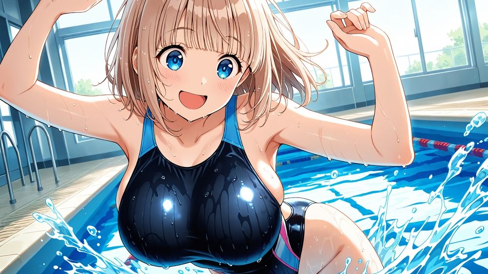 爆乳茶赤水泳美女がコーチと秘密契約で淫らな個人レッスン【4K】 画像2