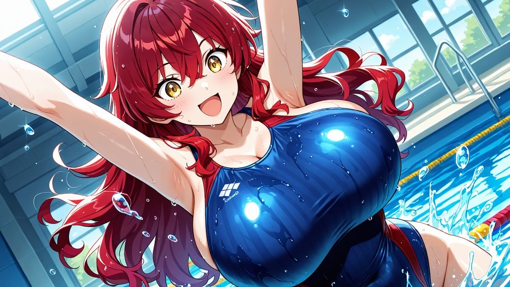 爆乳茶赤水泳美女がコーチと秘密契約で淫らな個人レッスン【4K】 画像3