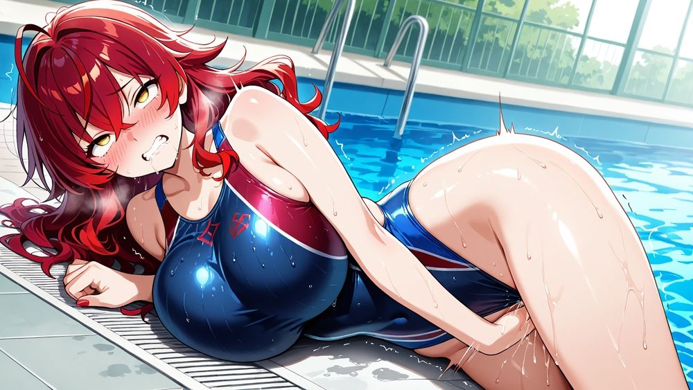 爆乳茶赤水泳美女がコーチと秘密契約で淫らな個人レッスン【4K】 画像5