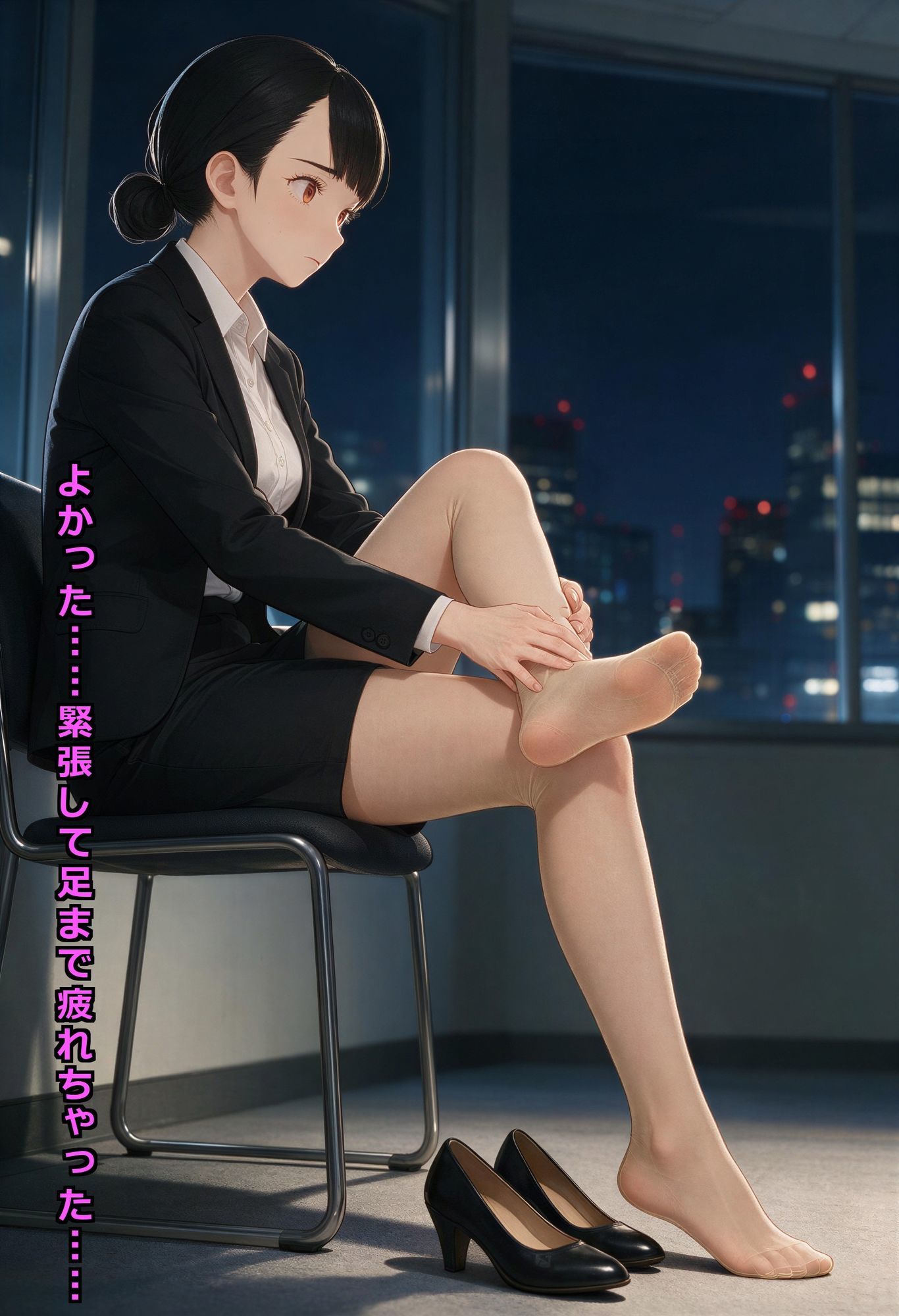 パンスト美脚のリクスー就活JDが、キモおじ人事の特別研修を受け入れるまで 画像3