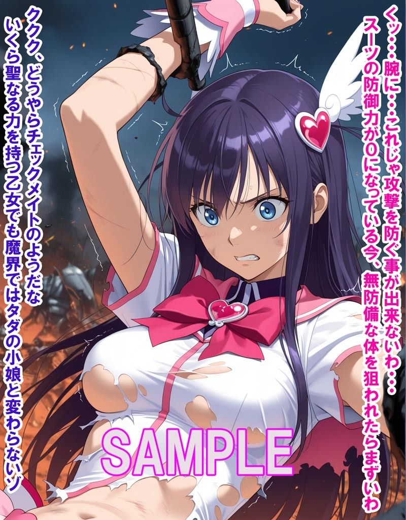 敵と戦いピンチになる魔法少女 Vol8 画像7