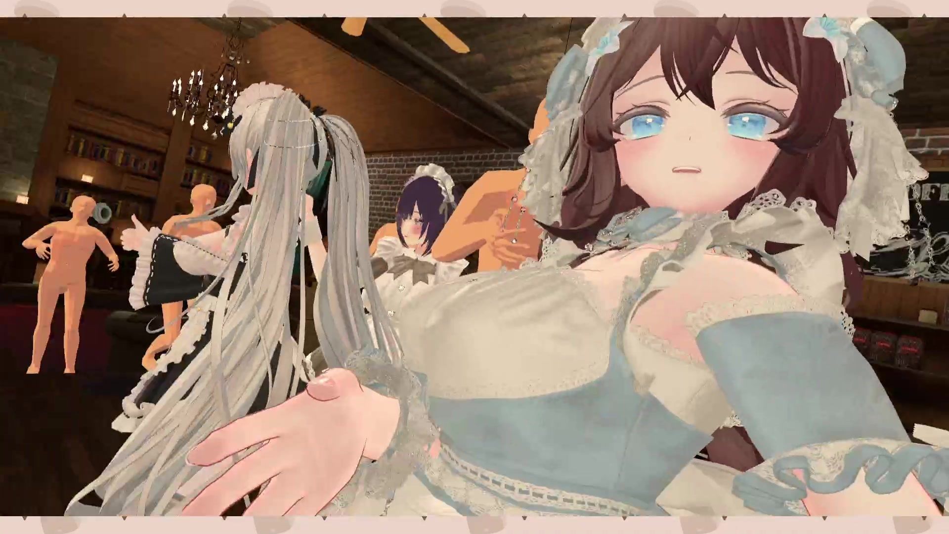 【アイテム連動】ポプロChilloutVR！！可愛いメイド達がご主人様にご奉仕…（はーと）【リスナーさん参加型】  井栗まろんの作品画像 2