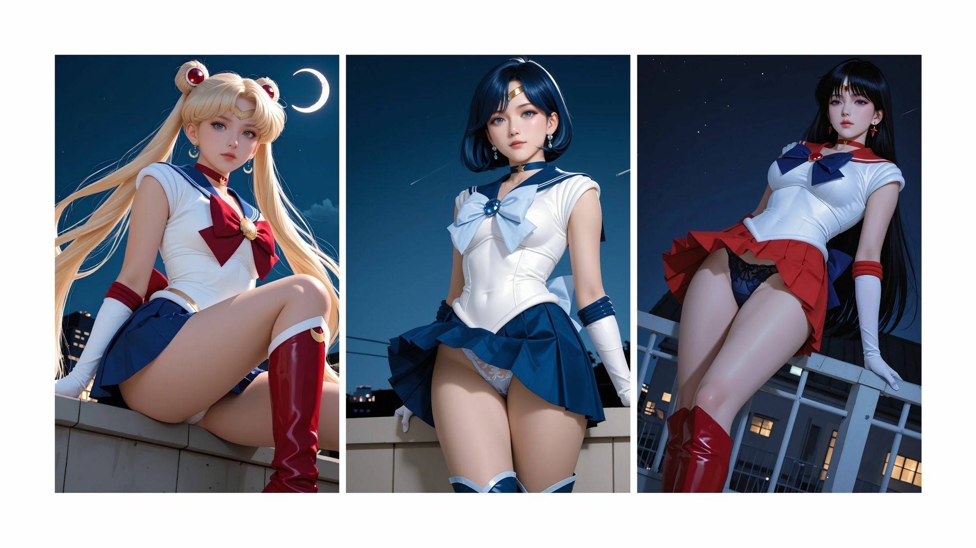 私の肛門そんなに見ないで コスプレ セーラー戦士10人 画像1