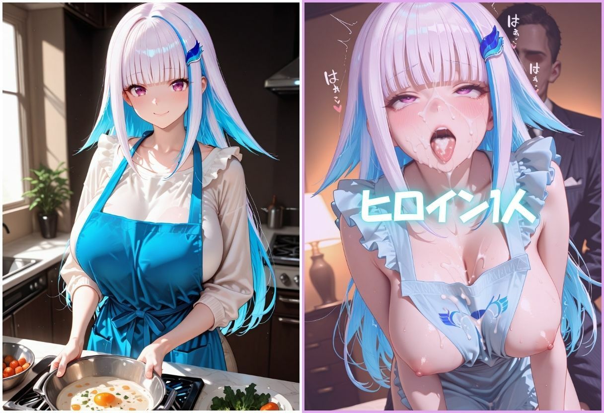 裸エプロン人妻は俺の性処理道具 〜旦那の知らないところで生ハメ中出し〜Vol.3 画像3