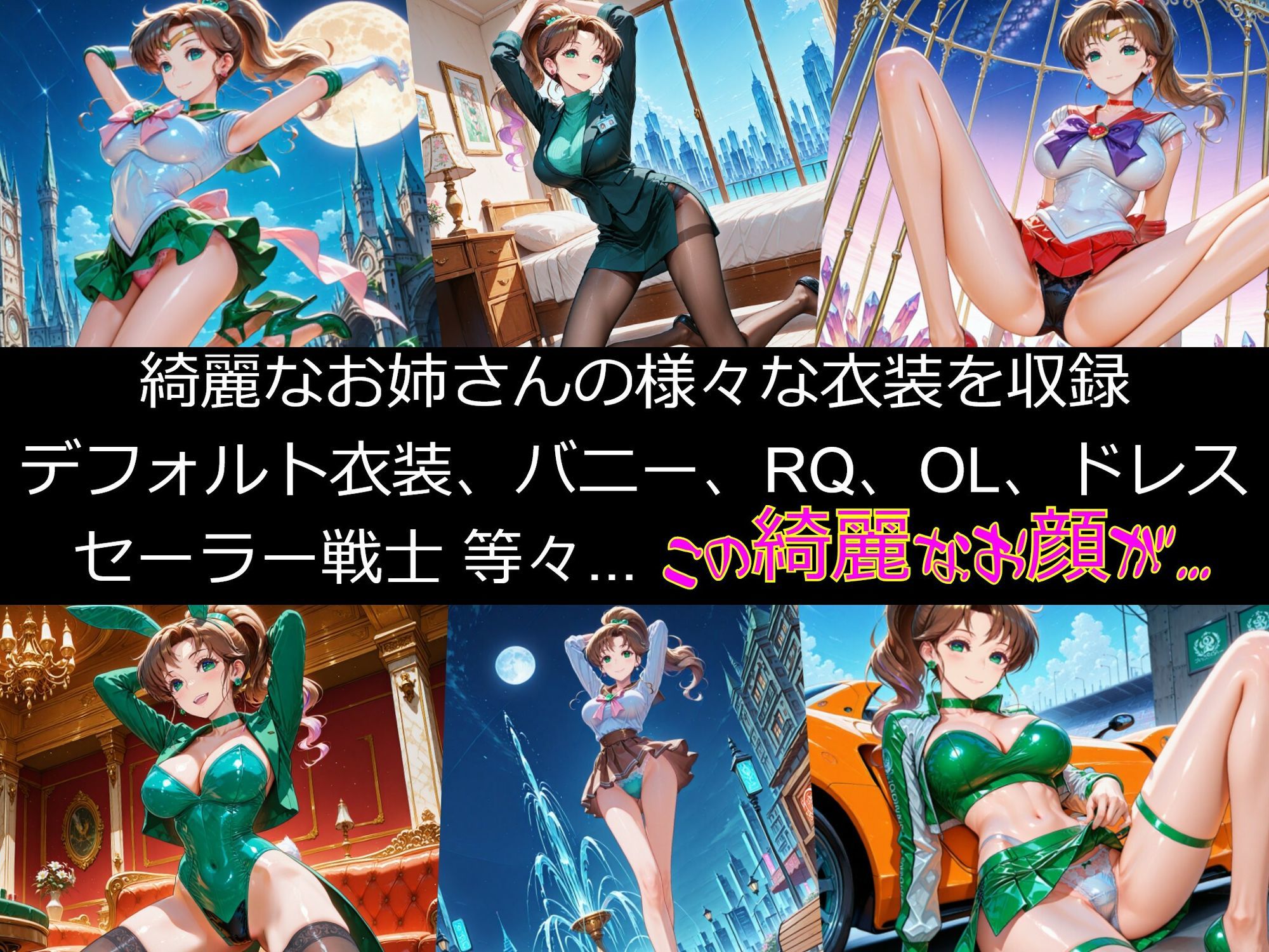 【衣装多種】ジュ〇ター、頼れる乙女の恥辱。鍛え抜かれた肉体が悦びに震え、恥じらいを捨てて媚態を晒す_玩具オナニー編のサンプル画像 1
