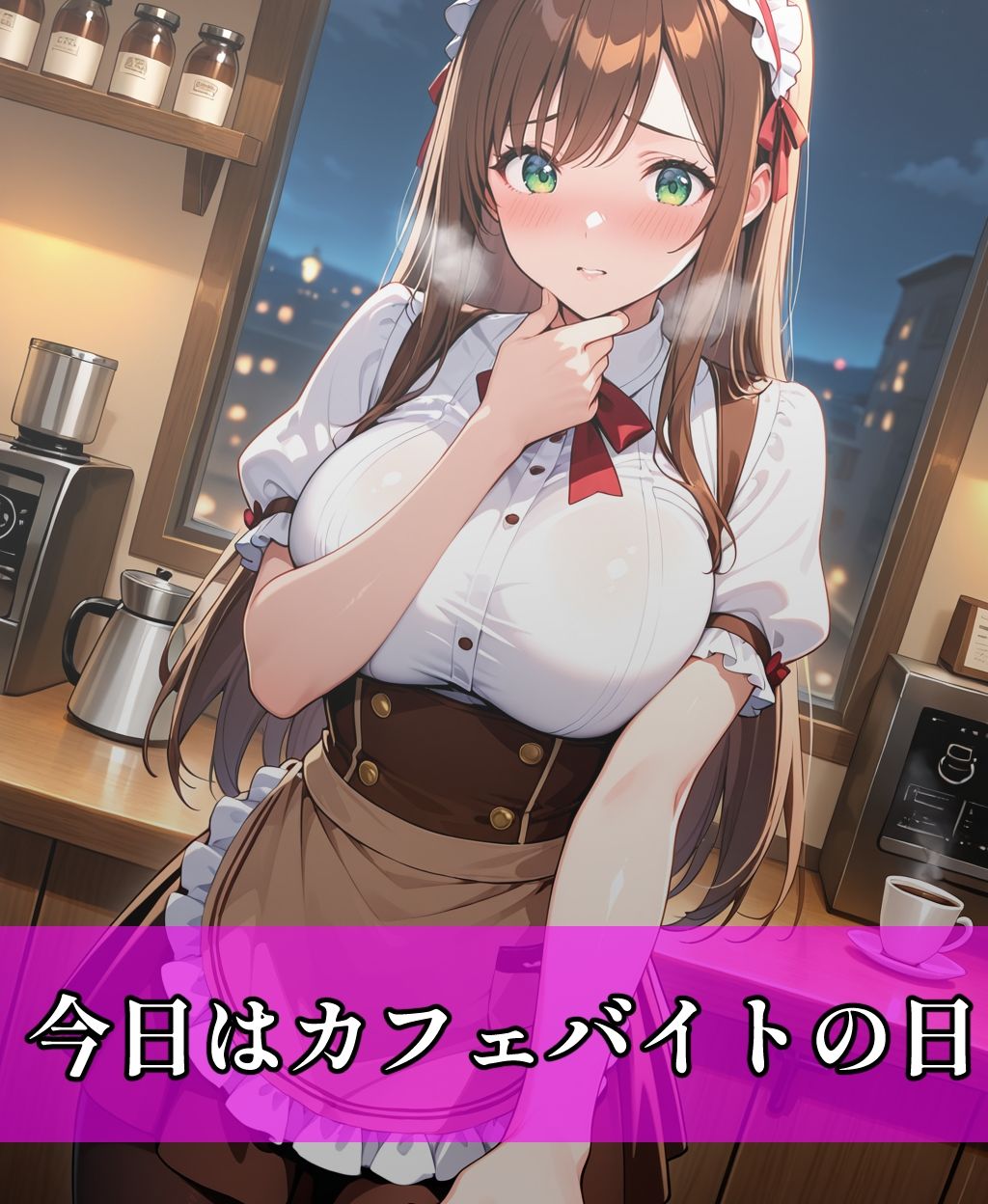 美人OLがカフェバイトで大乱交Hした話の作品画像 2