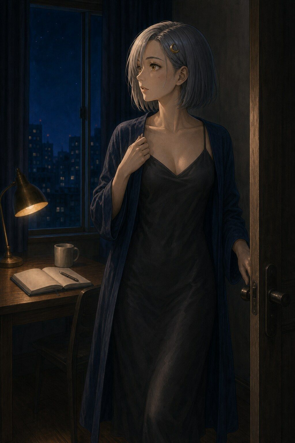 よあけがお｜私室画録 G01  灯りを消す前 画像1