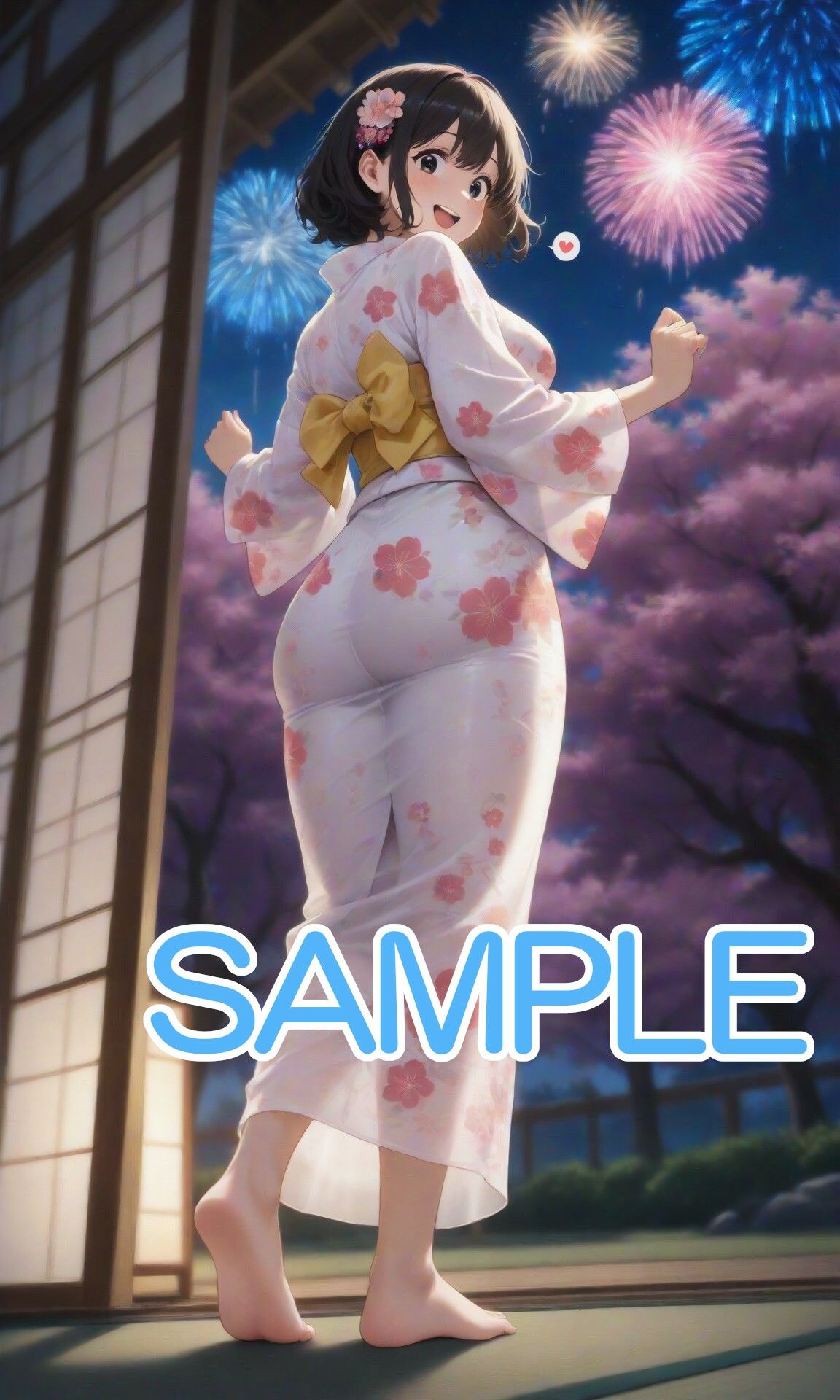 浴衣な女の子と和室で・・・3 画像1