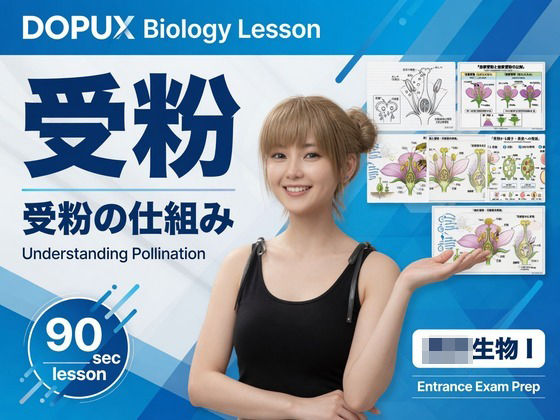 【▲20】一ノ瀬廻里 大学に進学し強豪予備校『DOPUX(ドピュックス』で生物I,IIを教える名物講師に!(Vol.034:受粉)