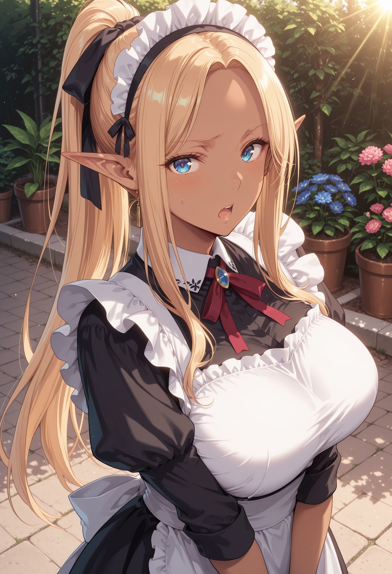 エルフのメイドさんの誘惑10 画像1