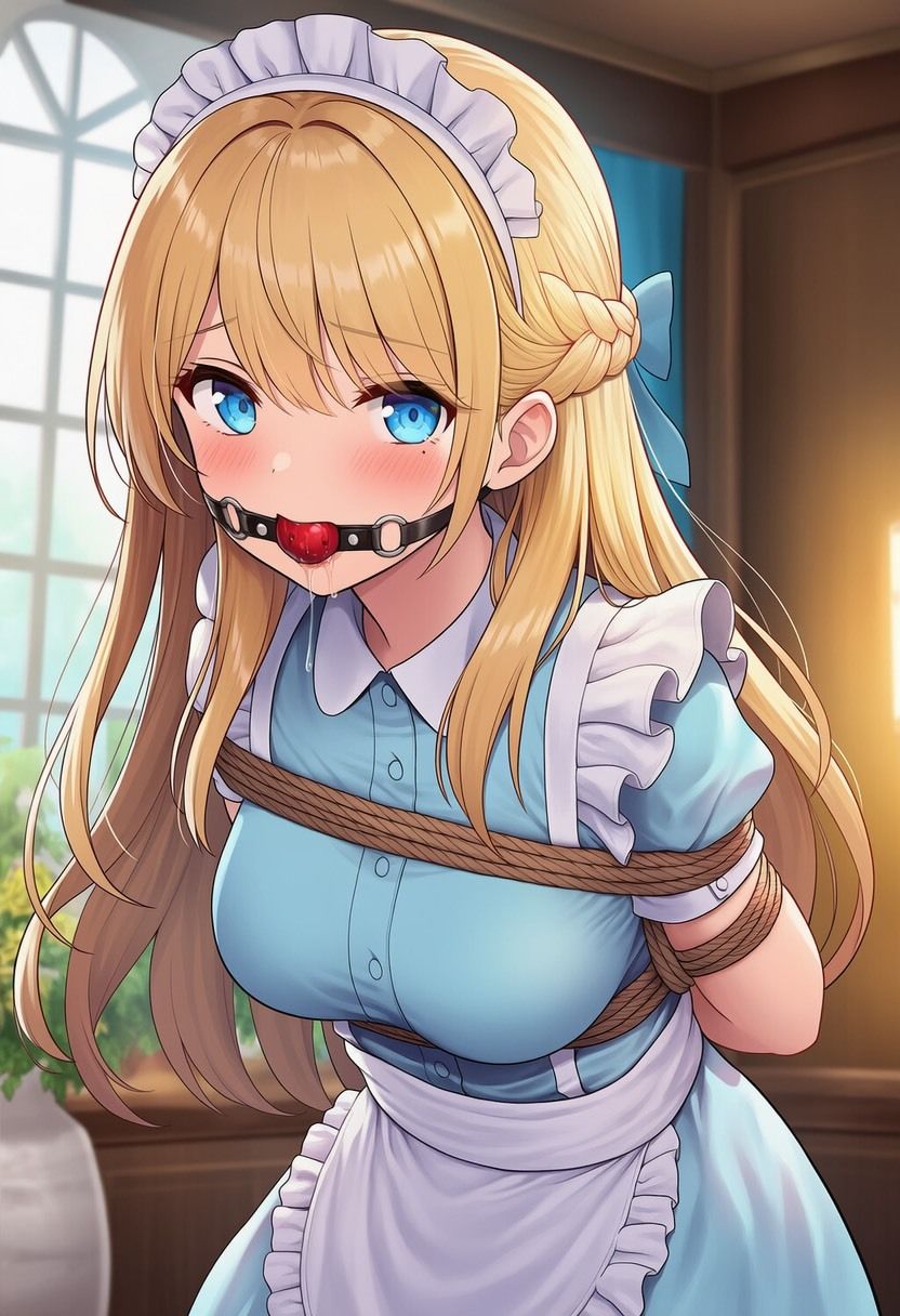 【音声付き】緊縛された女の子動画集 〜ボールギャグ編〜 サンプル画像 1