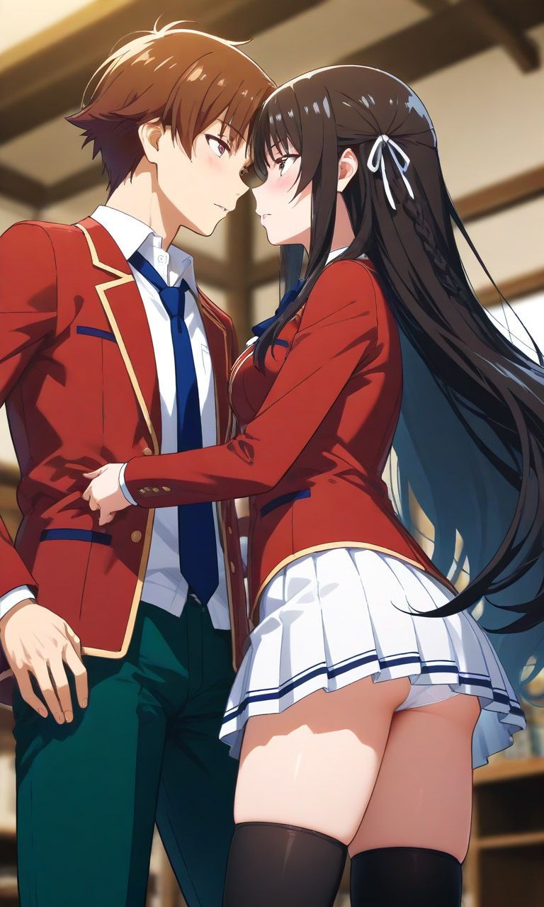 突然堀北にフェラチオされたので最後までヤってしまった綾小路 画像2