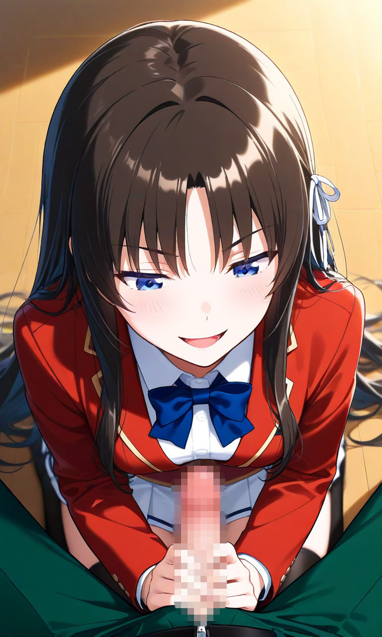 突然堀北にフェラチオされたので最後までヤってしまった綾小路 画像4
