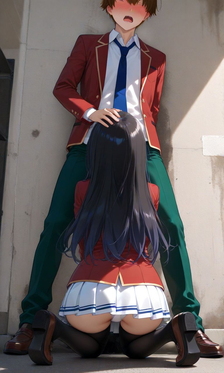 突然堀北にフェラチオされたので最後までヤってしまった綾小路 画像5