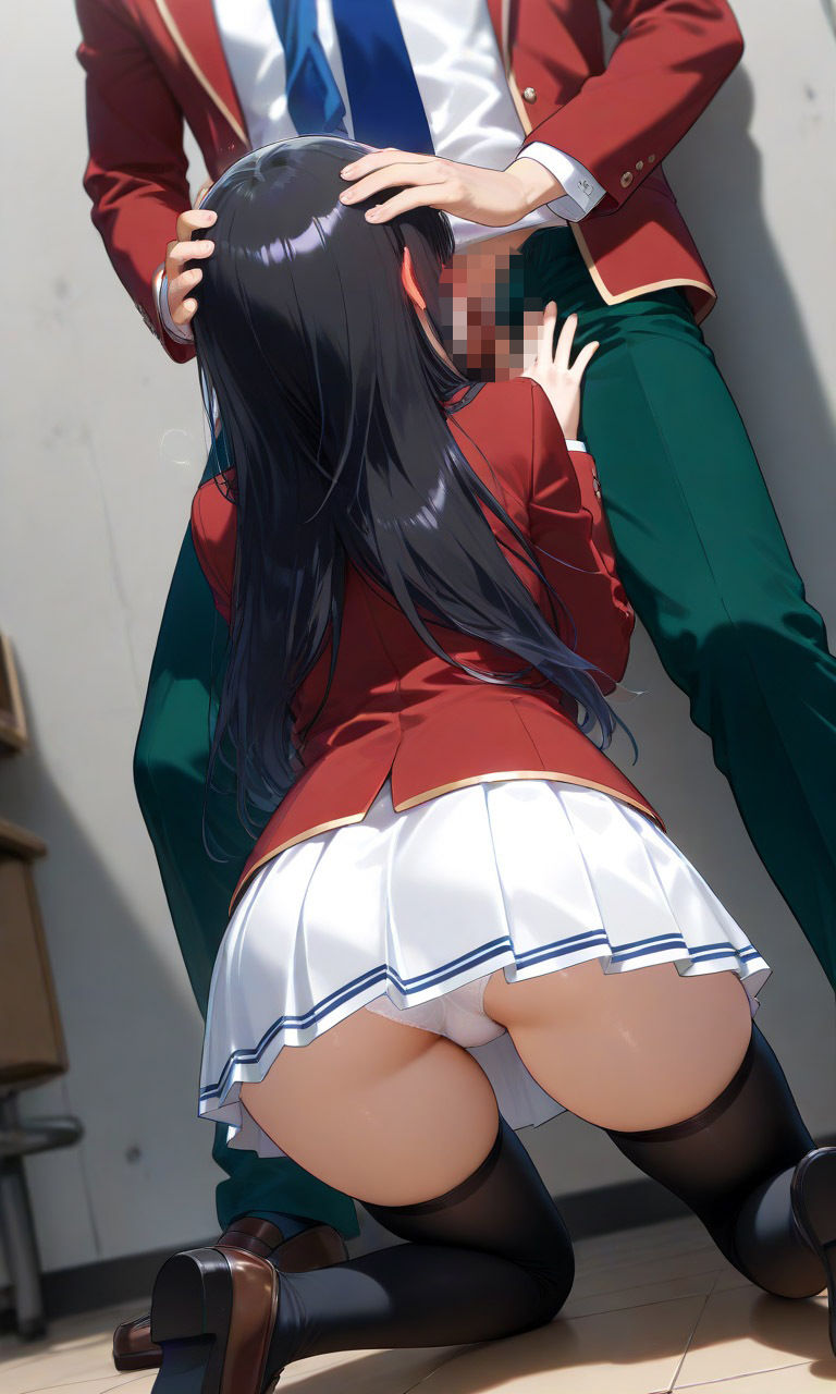 突然堀北にフェラチオされたので最後までヤってしまった綾小路 画像6