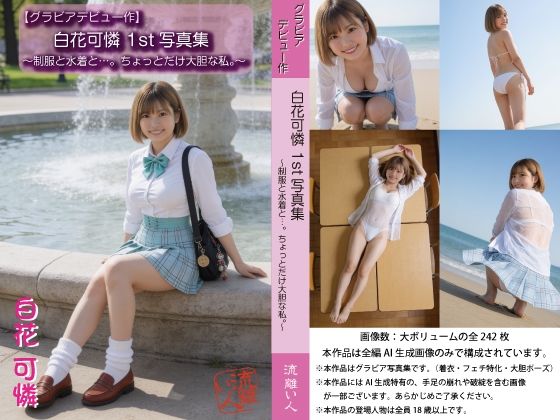 【グラビアデビュー作】白花可憐 1st写真集 〜制服と水着と…。ちょっとだけ大胆な私。〜