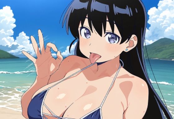 水着の鉱物女子とラブラブエッチ＆NTRエッチ