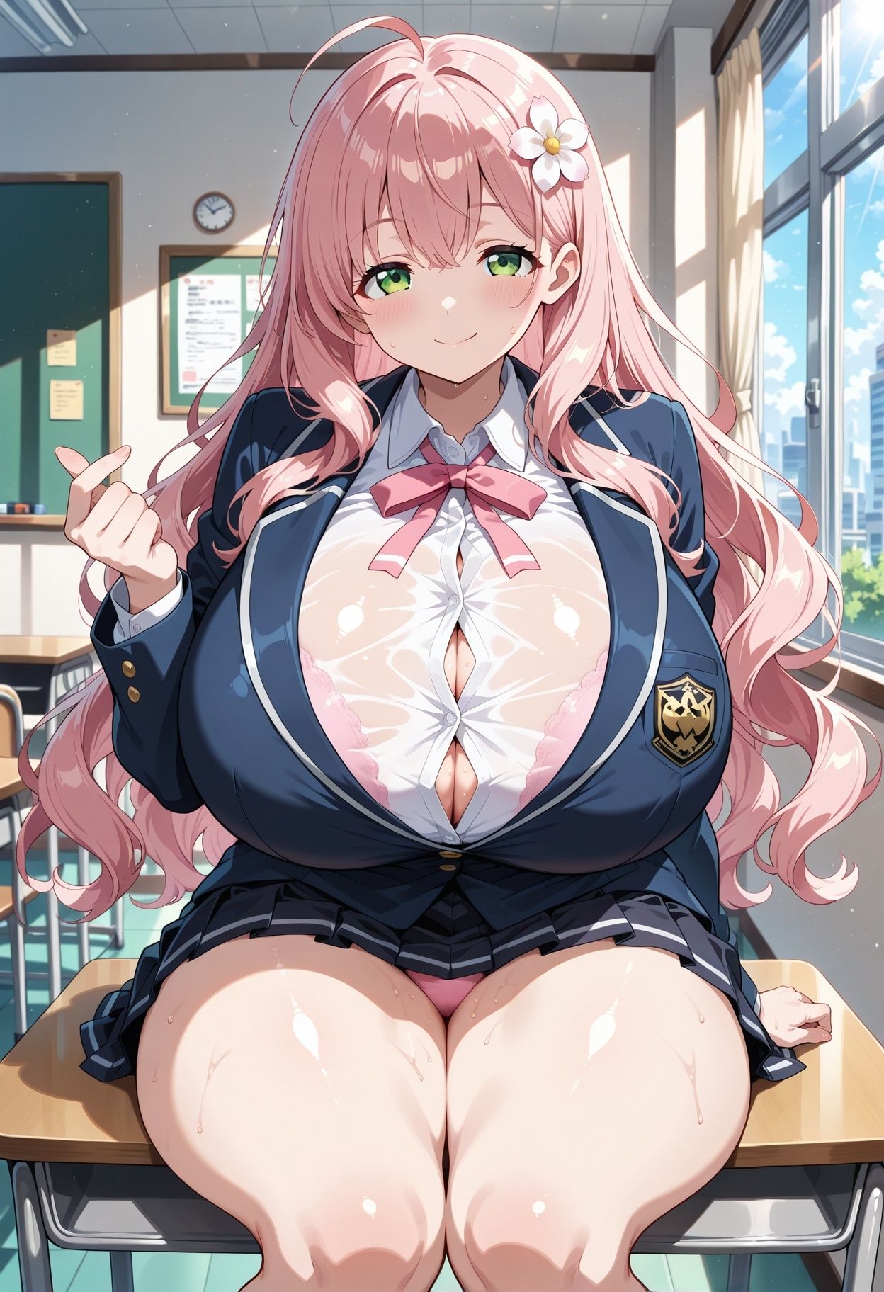 【AI CG集】生徒会孕ませハーレム 〜放課後の生徒会室は孕ませ天国〜 画像5