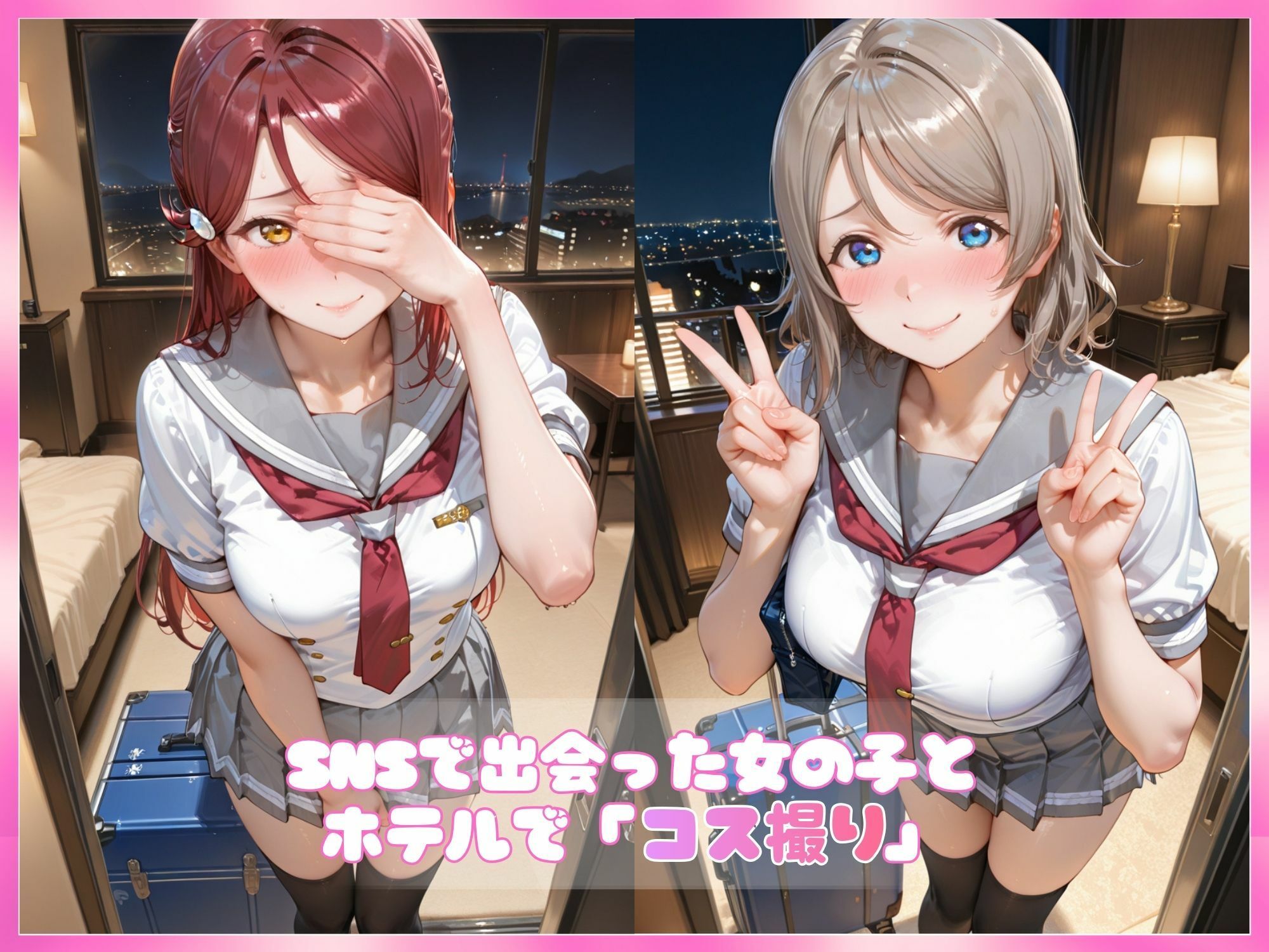 コスプレ撮るだけの約束だったのにオフパコされちゃった。 【〜り○＆よ○〜】 画像1