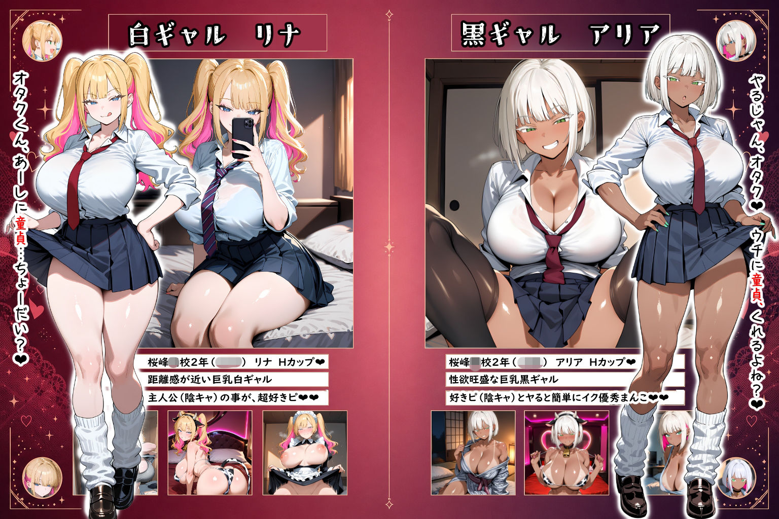 【巨乳ギャルハーレム】一軍巨乳ギャル2人のお世話係〜陰キャの俺、入り浸りHハーレム生活〜【白ギャル×黒ギャル】1