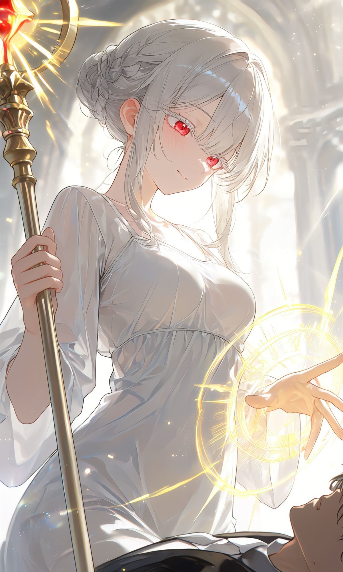 あっ!聖女が魔力切れだ!これは助けナイトだな!(騎士の義務感) 画像1