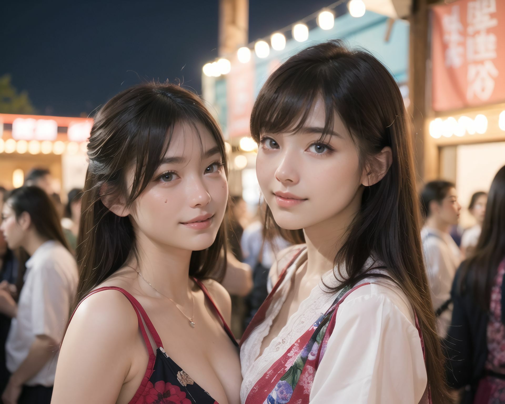 AI美少女写真集 素顔の RUNA - （7） 〜夜の提灯に溶ける、もうひとつの距離〜 画像9