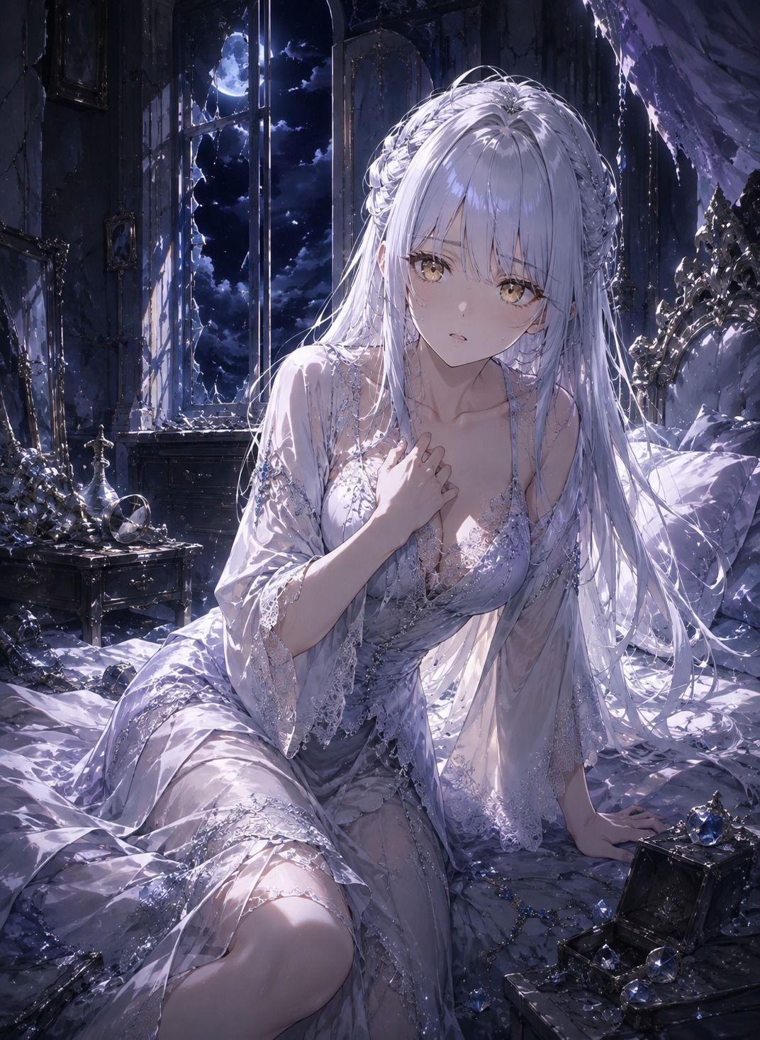 黒月の姫 ― Selene Lunaria ― 第一章「月なき王国の目覚め」 画像1